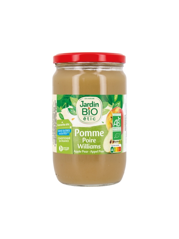 Compote Pomme Poire JARDIN BIO ÉTIC