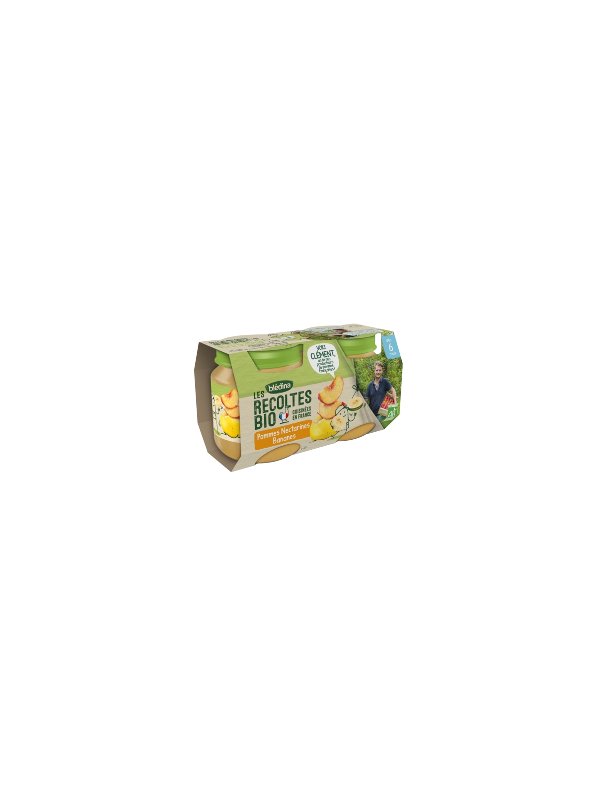 Compotes Pommes Nectarines Bananes Bio BLÉDINA