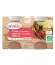 Compotes Bébé Pomme Abricot Céréale BABYBIO