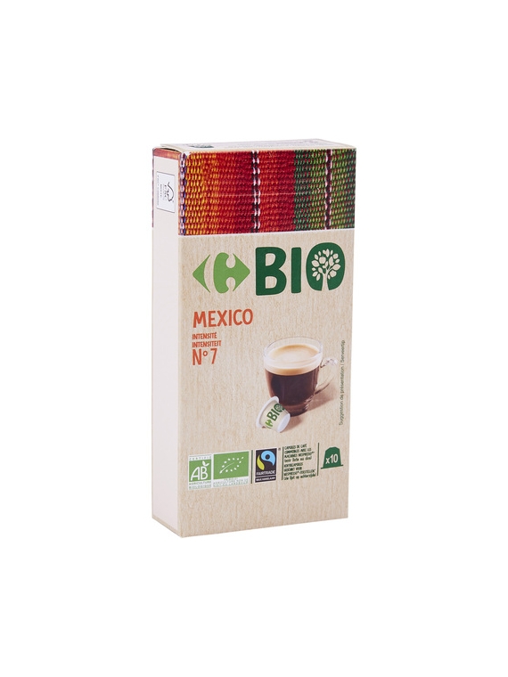 Café Capsules Mexico N°7 CARREFOUR BIO