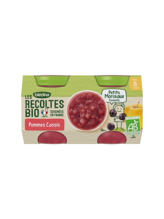 Compotes Pommes Cassis Bio BLÉDINA