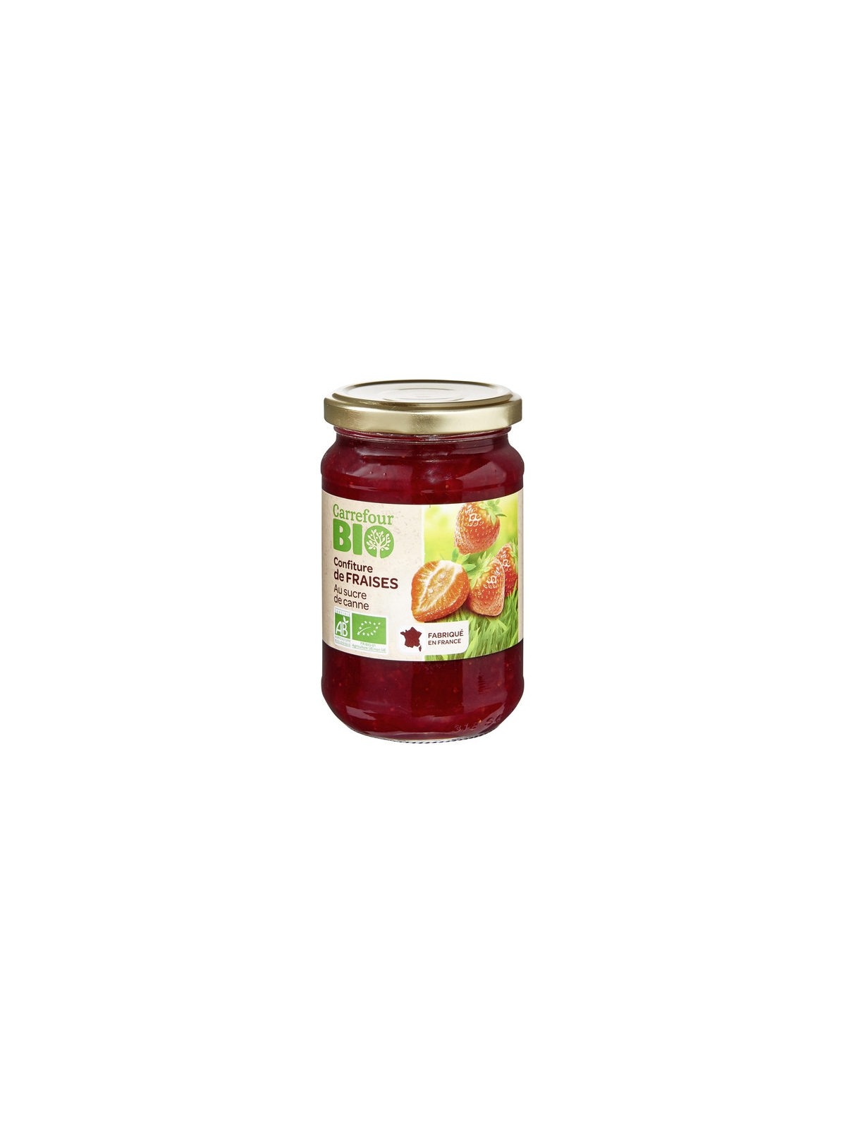 Confiture de Fraises au Sucre de Canne CARREFOUR BIO