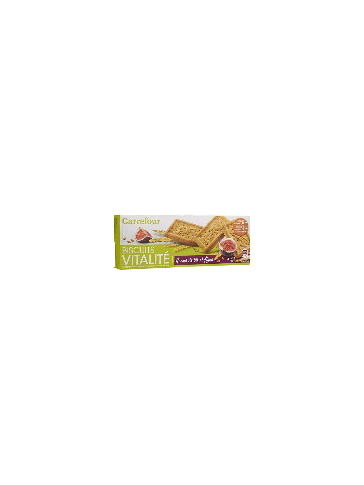 Biscuits Vitalité Germe de Blé & Figue CARREFOUR