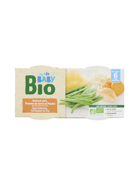 Plat Haricot Vert CARREFOUR BABY BIO