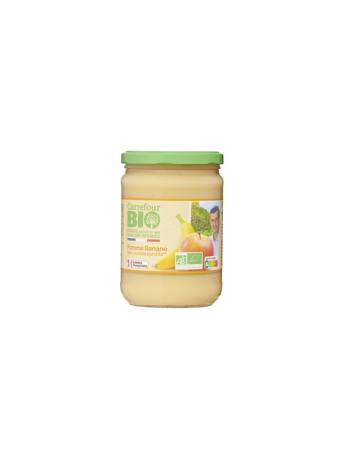 Compote de Pomme Banane Sans Sucres Ajoutés CARREFOUR BIO