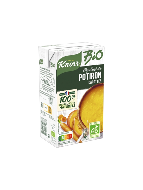 Soupe Moulinée De Potiron Carotte Bio KNORR