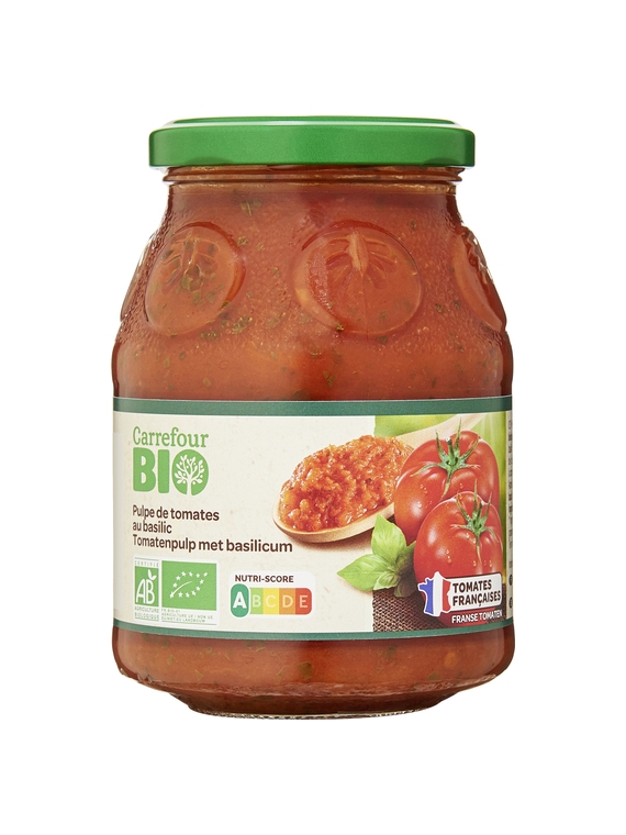 Pulpe de Tomates au Basilic CARREFOUR BIO