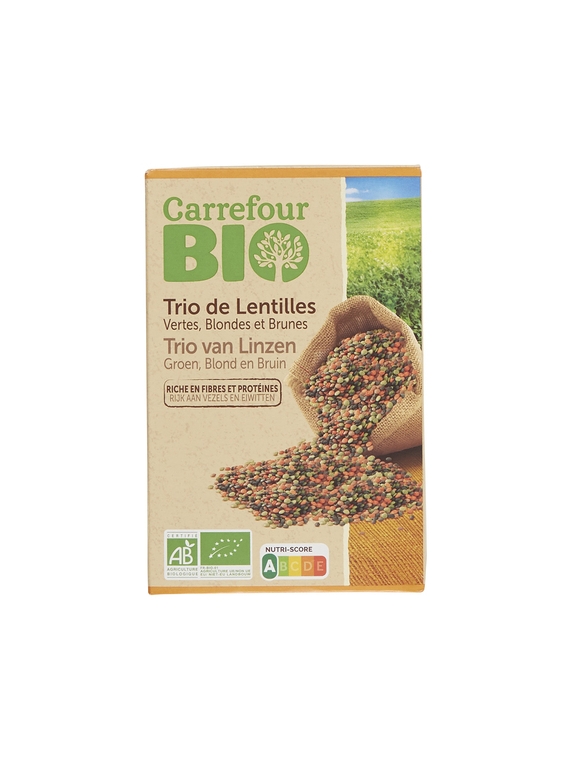 Trio de Lentilles CARREFOUR BIO