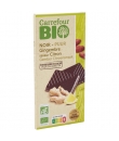 Tablette de Chocolat Noir Gingembre Citron CARREFOUR BIO