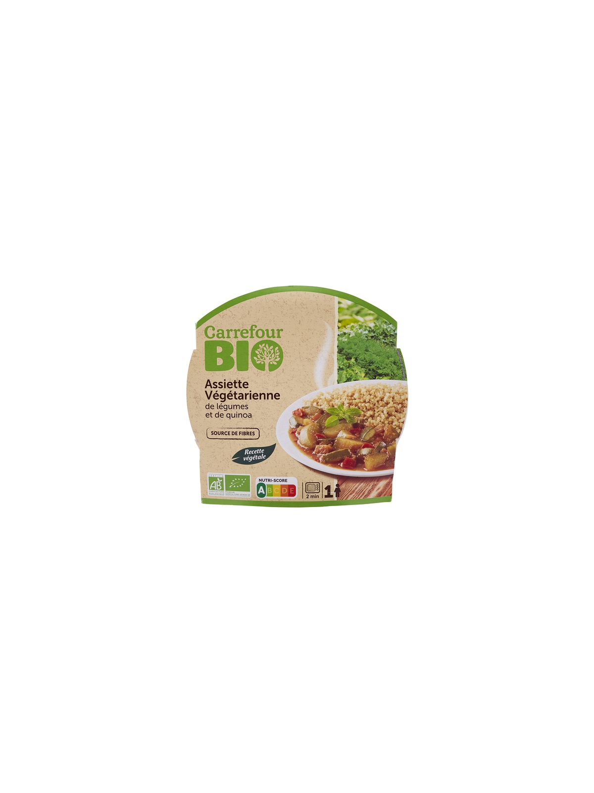 Assiette Végétarienne Légumes & Quinoa CARREFOUR BIO