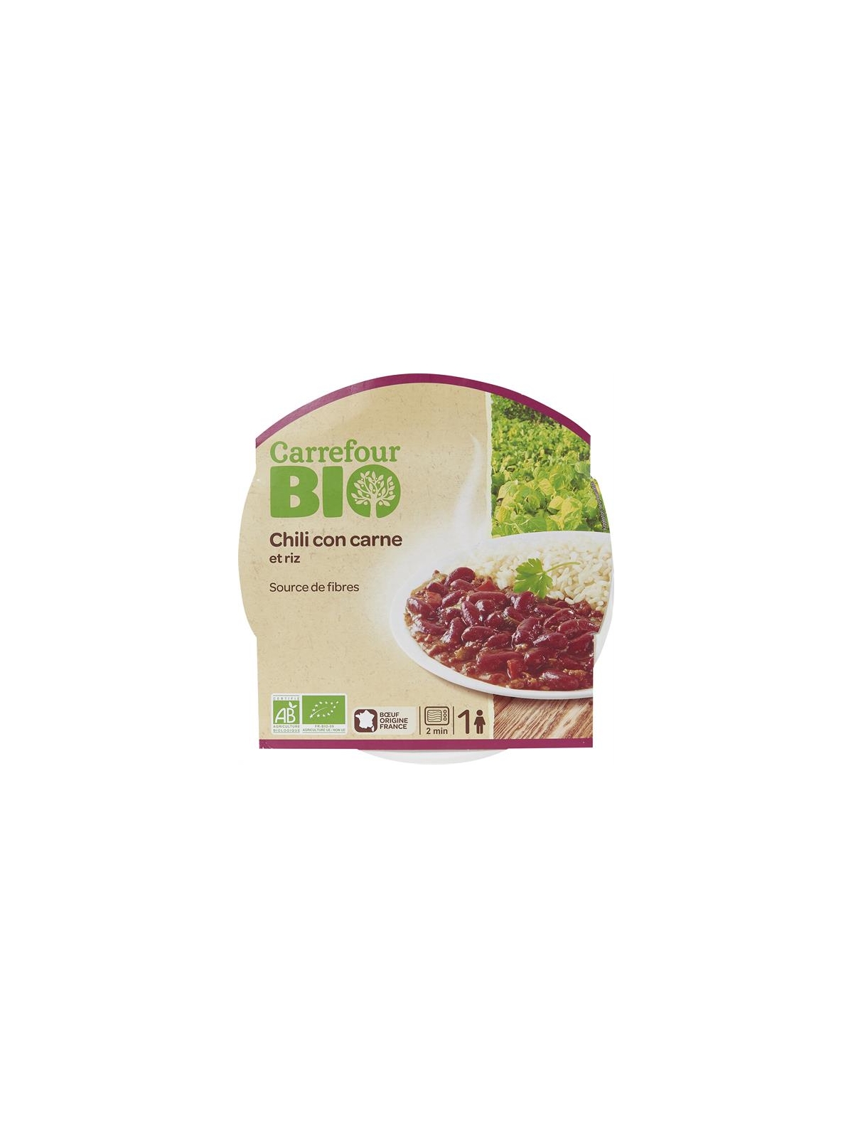 Chili Con Carne & Riz CARREFOUR BIO