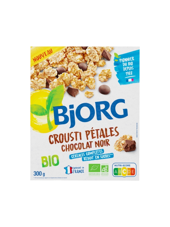 Céréales Crousti Pétales Chocolat Noir Bio BJORG