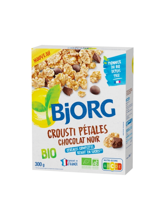 Céréales Crousti Pétales Chocolat Noir Bio BJORG