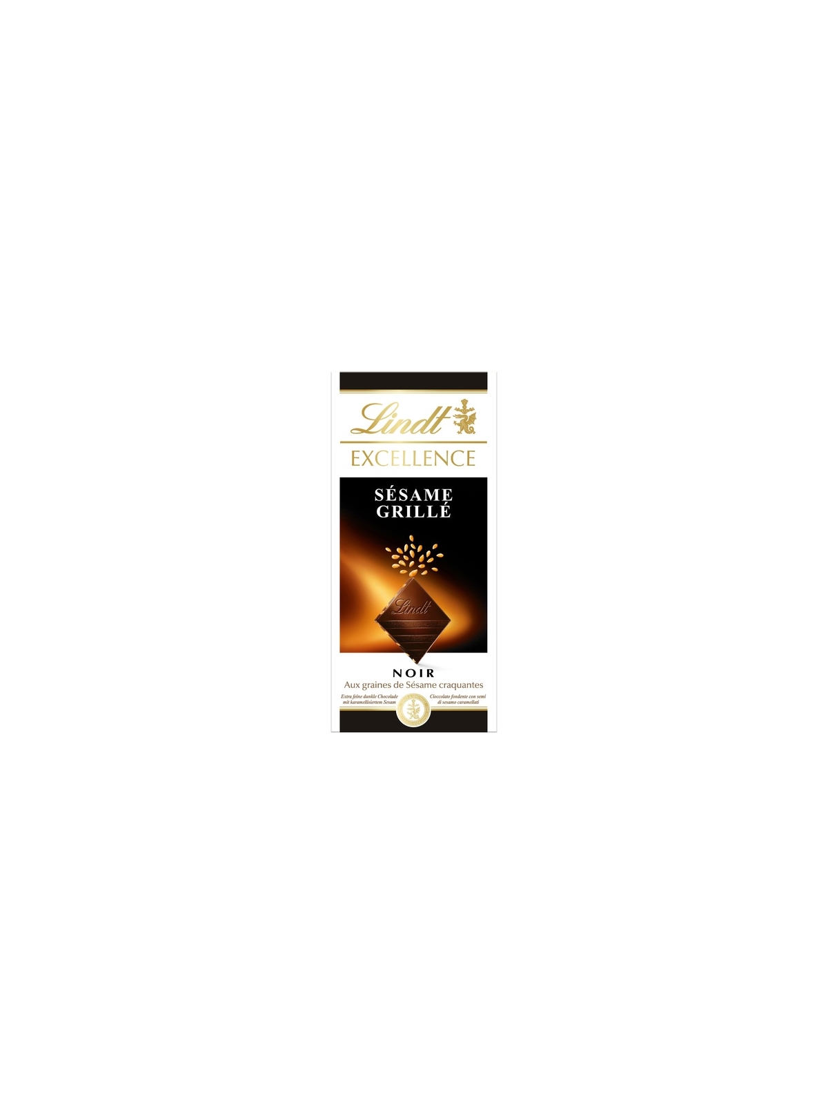 Tablette de Chocolat Noir Sésame Grillé EXCELLENCE LINDT