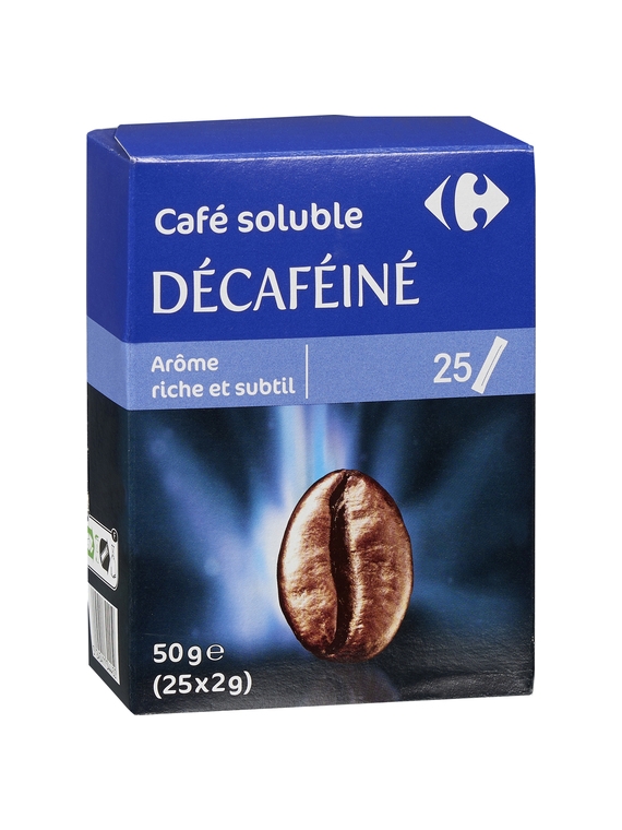 Café Soluble Décaféiné CARREFOUR