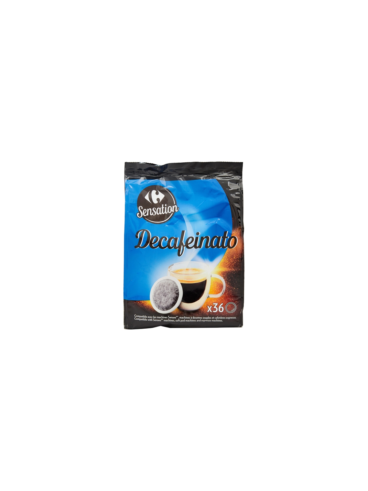 Café Dosettes Decafeinato CARREFOUR SENSATION