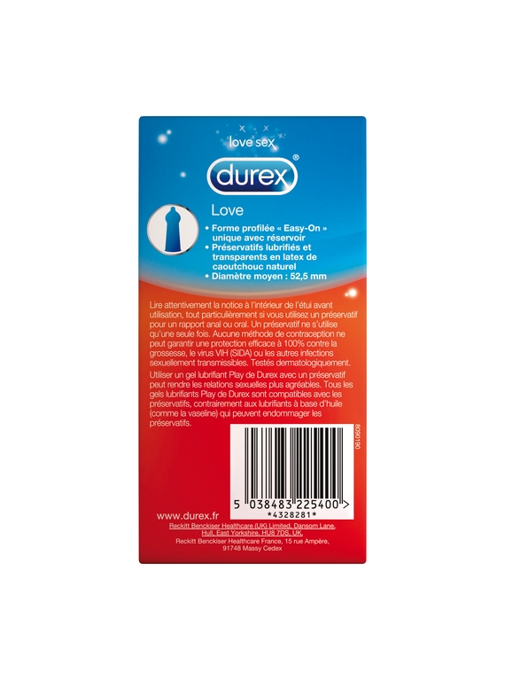 Préservatifs Love DUREX