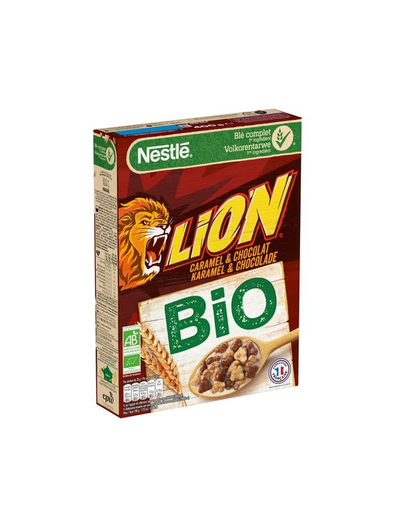 Céréales Lion Caramel & Chocolat Bio NESTLÉ