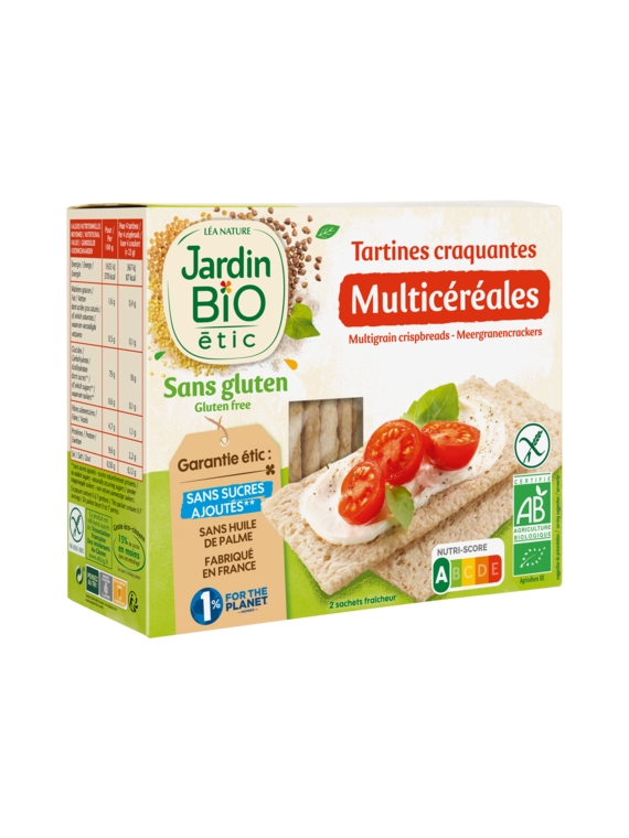 Tartines Craquantes Multicéréales JARDIN BIO ÉTIC