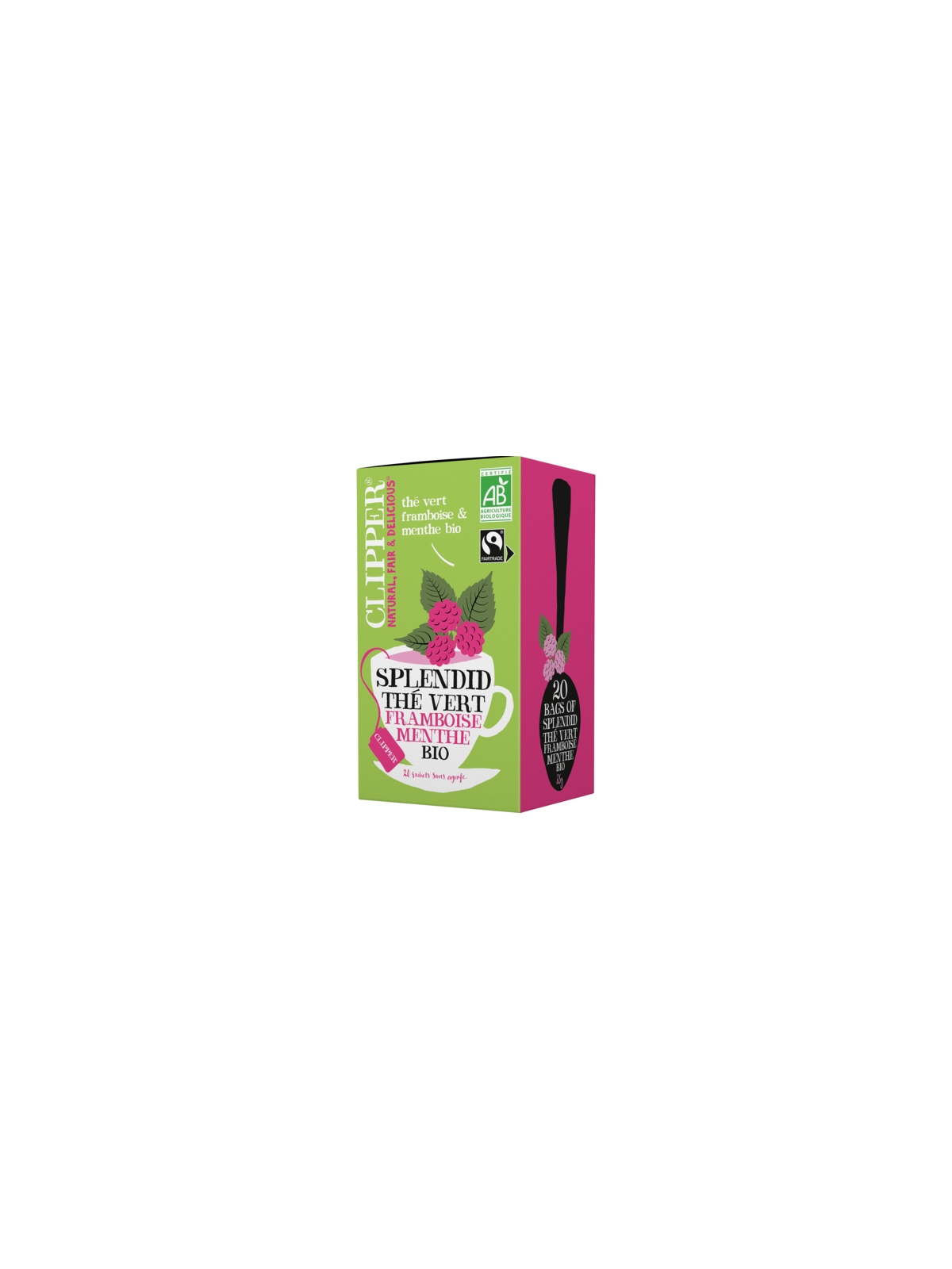 Thé Vert Framboise Menthe Bio CLIPPER