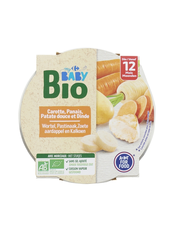 Dinde & Légumes CARREFOUR BABY BIO