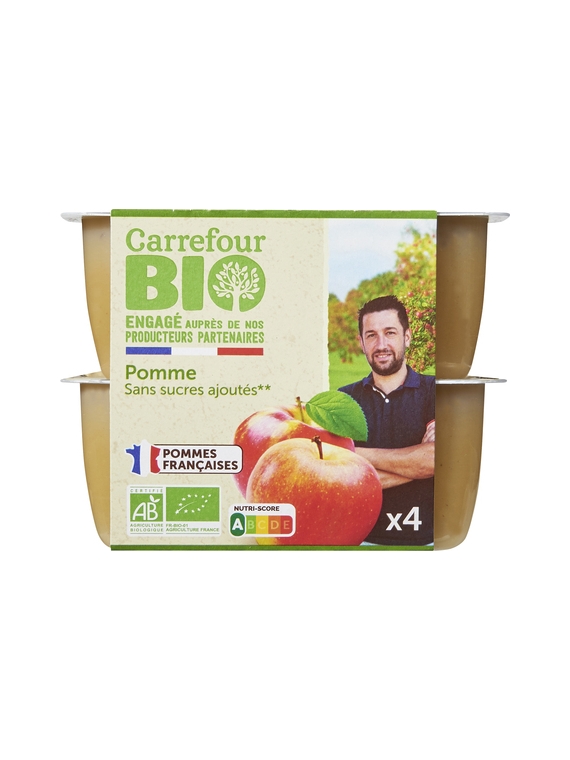 Compotes Pomme CARREFOUR BIO