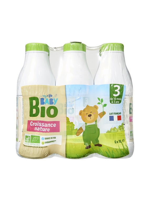 Lait Croissance Nature CARREFOUR BABY BIO