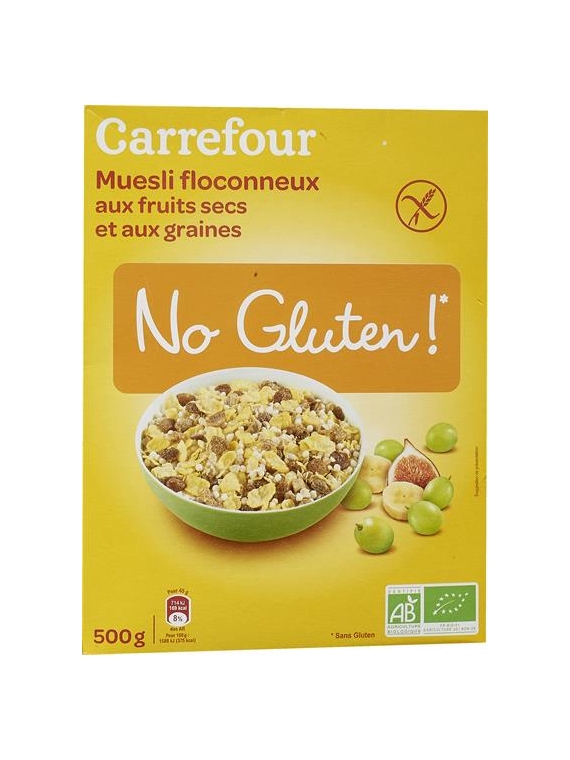 Céréales Muesli Fruits secs & Graines CARREFOUR