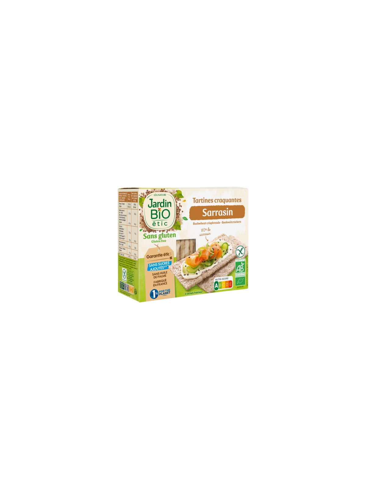 Tartines Craquantes Sarrasin JARDIN BIO ETIC