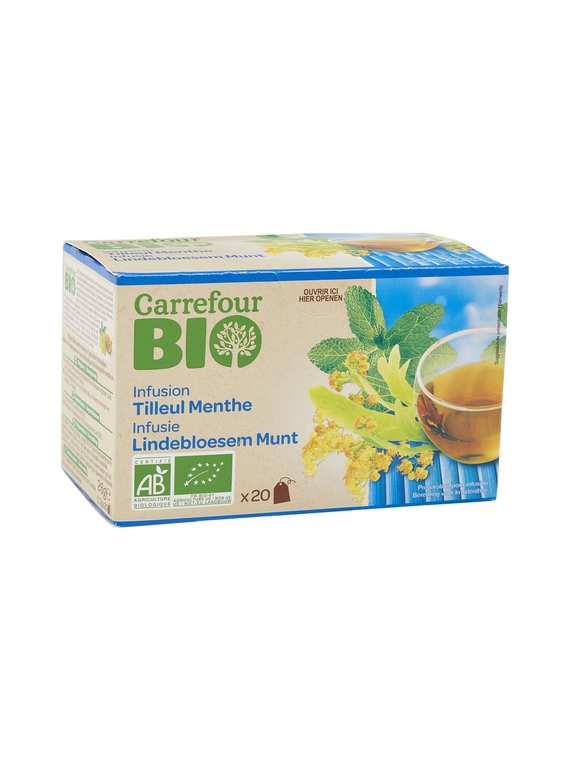 Infusion Tilleul Menthe CARREFOUR BIO