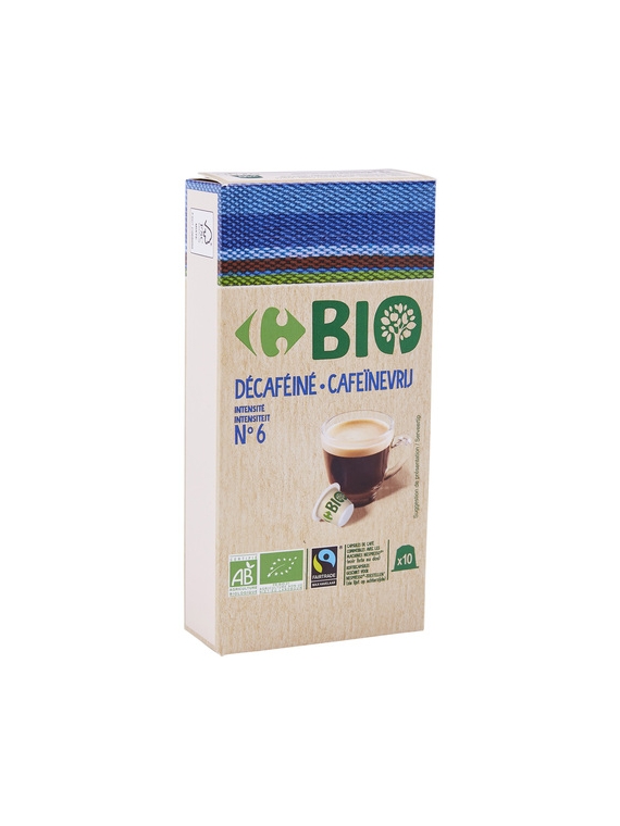 Café Décaféiné en Capsules CARREFOUR BIO