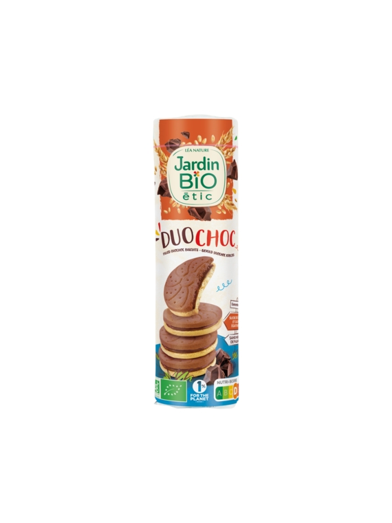 Biscuits Fourrés Duo Choc Avoine Bio JARDIN BIO ÉTIC