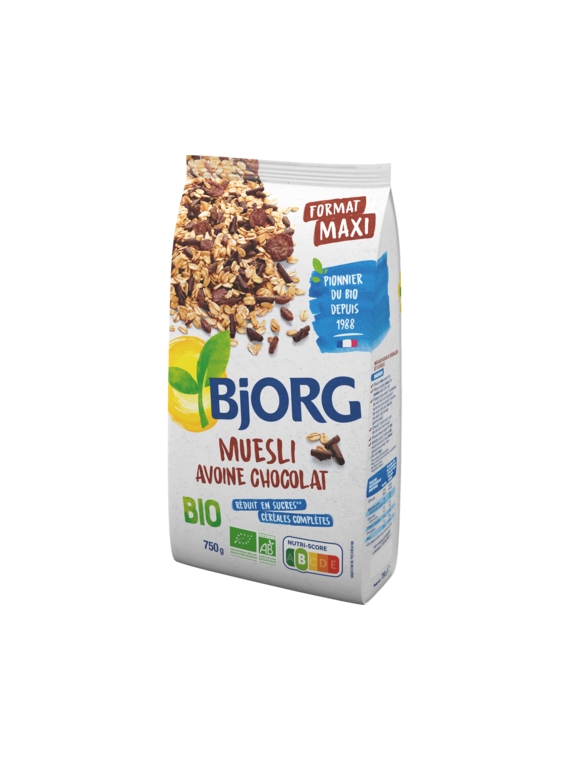 Céréales bio muesli avoine chocolat BJORG