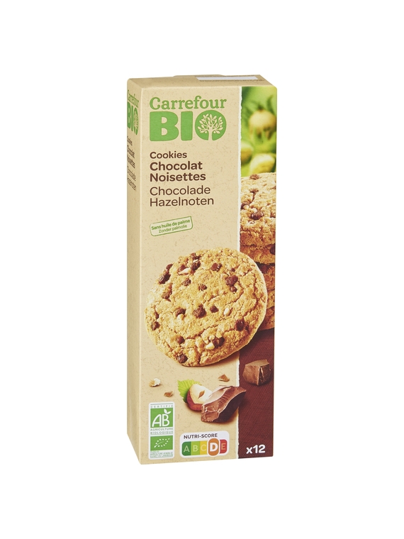 Cookies Chocolat Noisettes CARREFOUR BIO