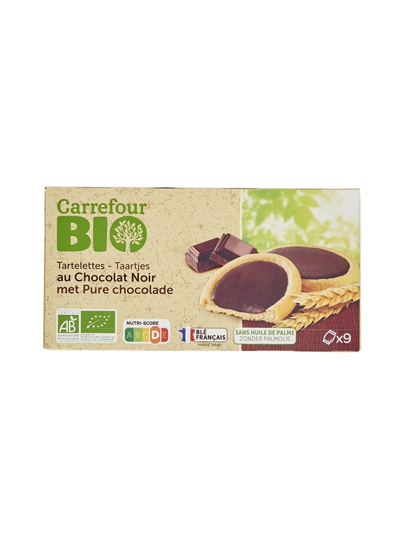 Tartelettes au Chocolat Noir CARREFOUR BIO