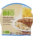 Plat cuisiné filet de truite et fondue de CARREFOUR BIO