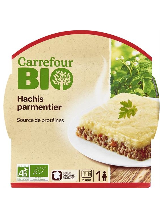 Plat Cuisiné Hachis Parmentier CARREFOUR BIO