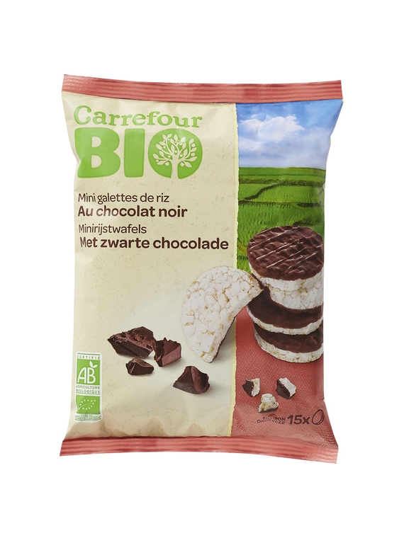 Galettes De Riz Au Chocolat Noir CARREFOUR BIO