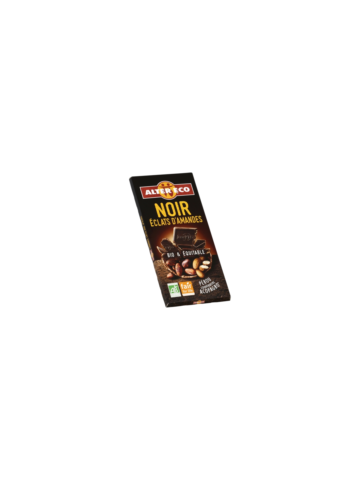 Chocolat Noir Éclats amandes Bio ALTER ECO