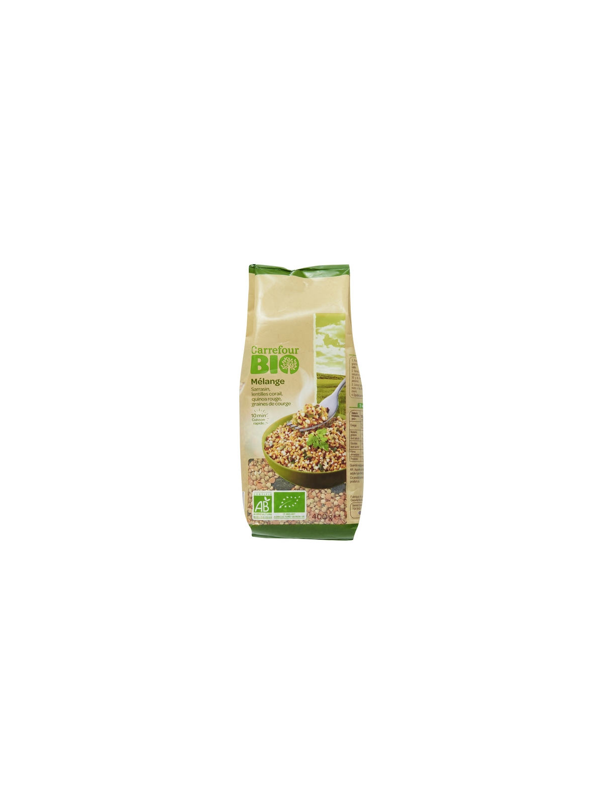 Mélange Sarrasin Lentilles Corail Quinoa Rouge & Graines de Courge CARREFOUR BIO