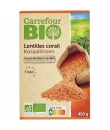 Lentilles Corail CARREFOUR BIO