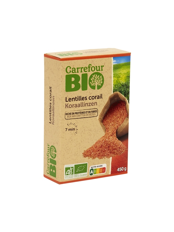 Lentilles Corail CARREFOUR BIO