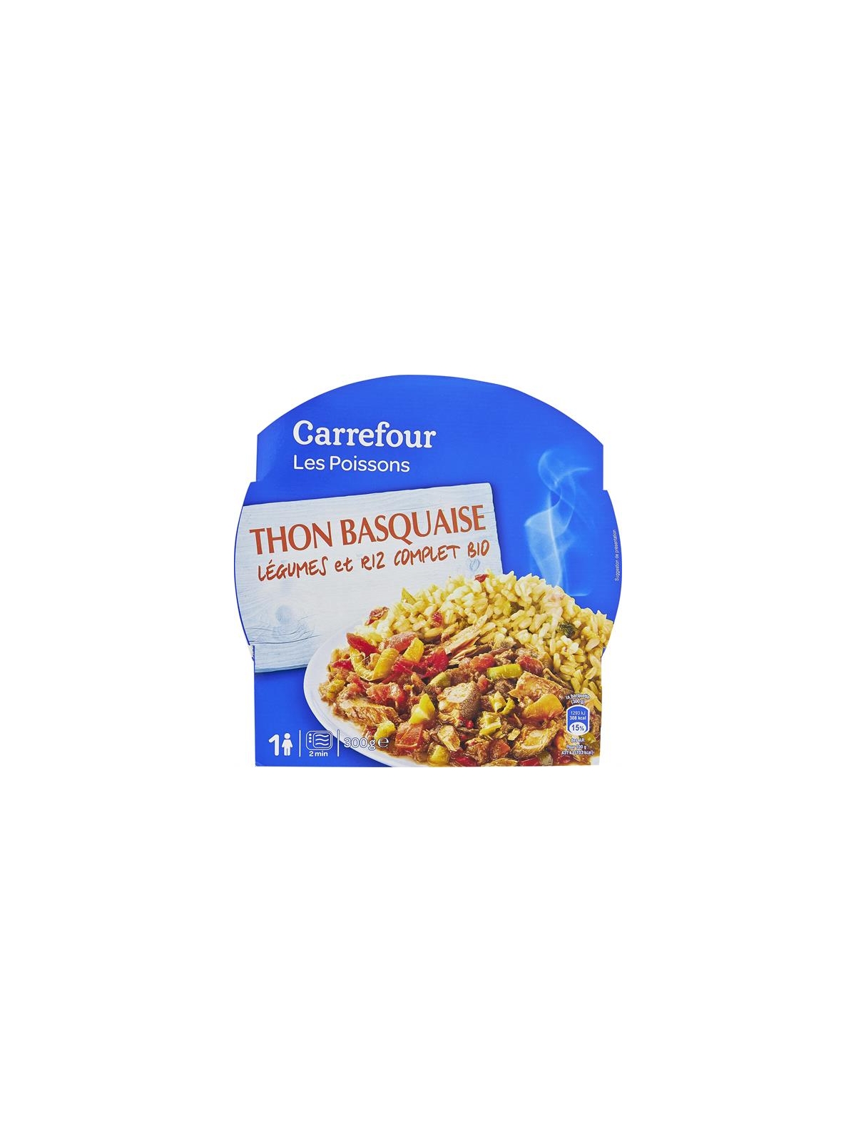 Thon Basquaise Légumes & Riz Complet Bio CARREFOUR