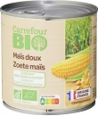 Maïs Doux sans Sucres Ajoutés CARREFOUR BIO