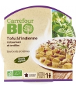 Plat cuisiné Tofu à l'Indienne Riz Basmati & Lentilles CARREFOUR BIO