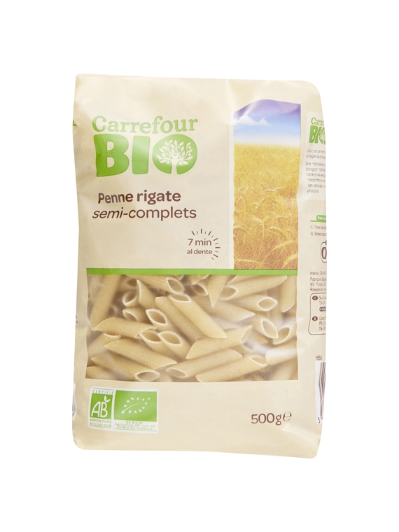 Penne Rigate semi-complets CARREFOUR BIO