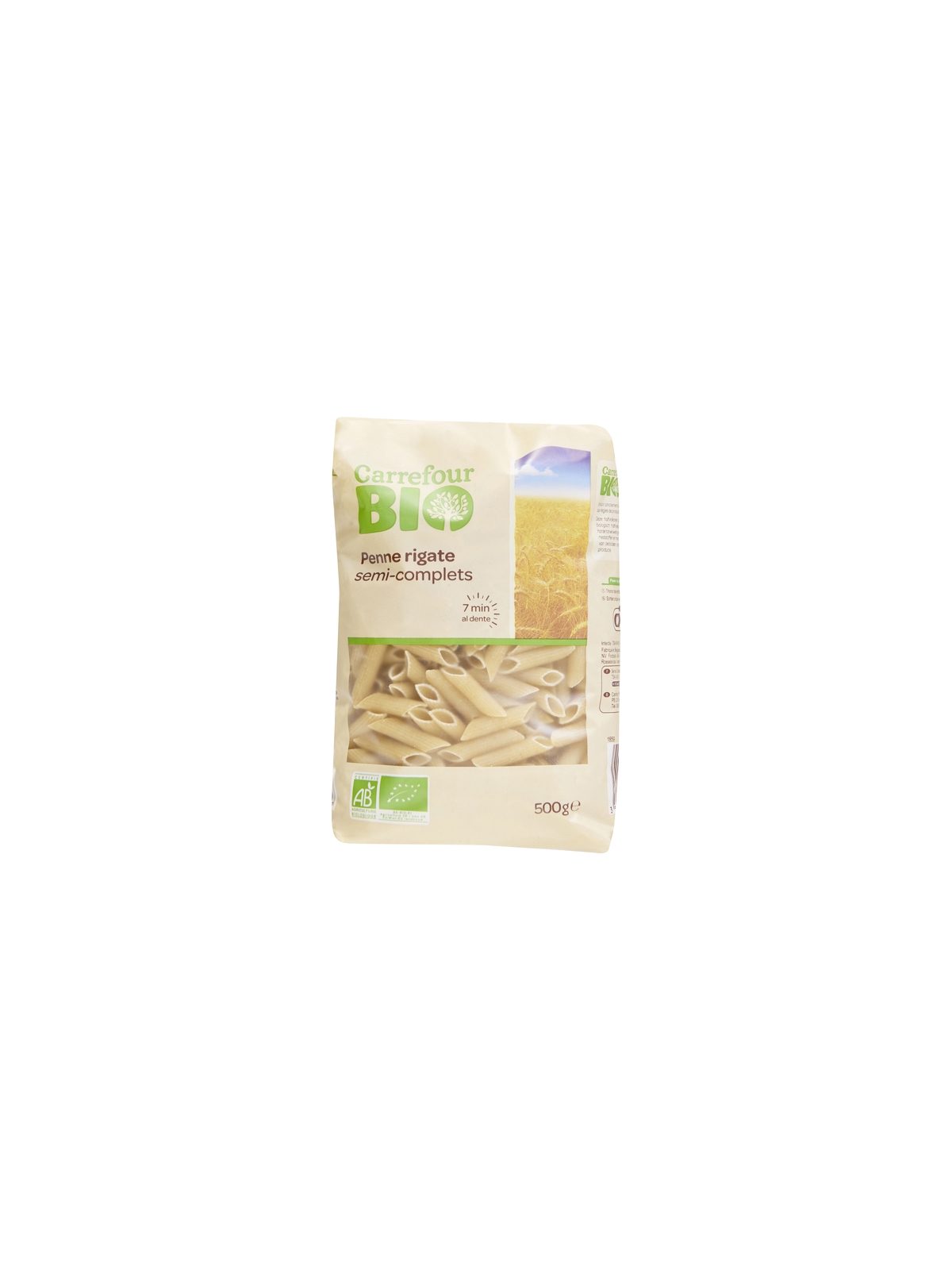 Penne Rigate semi-complets CARREFOUR BIO