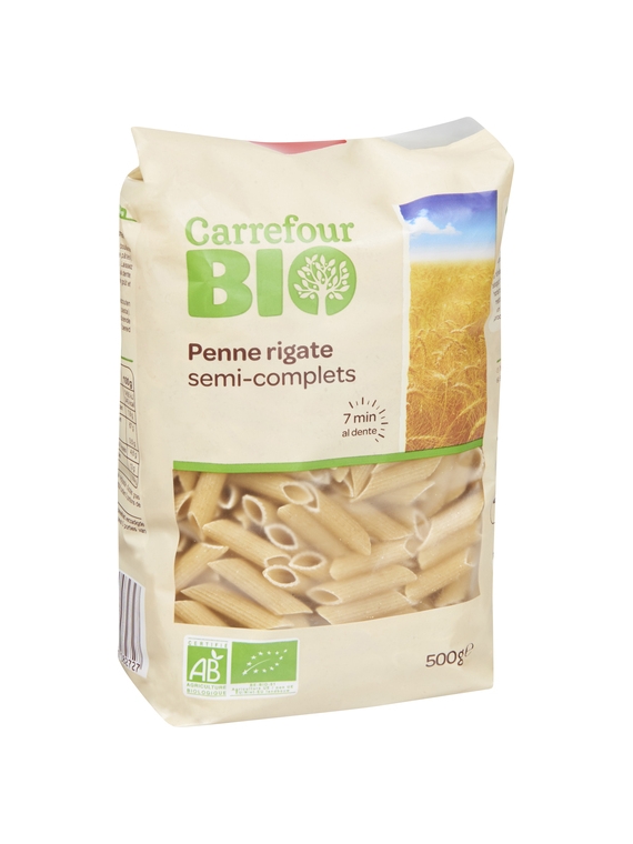 Penne Rigate semi-complets CARREFOUR BIO