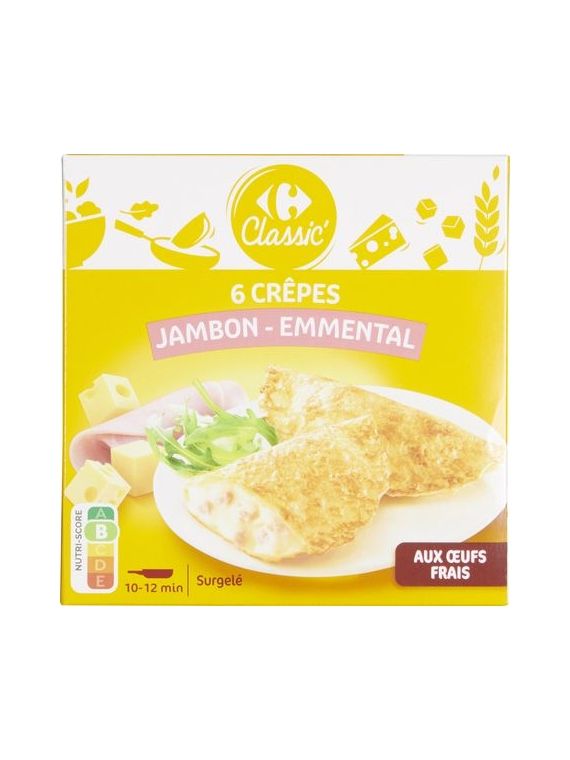 300G 6CREPE JAMBON/FROMAGE CRF