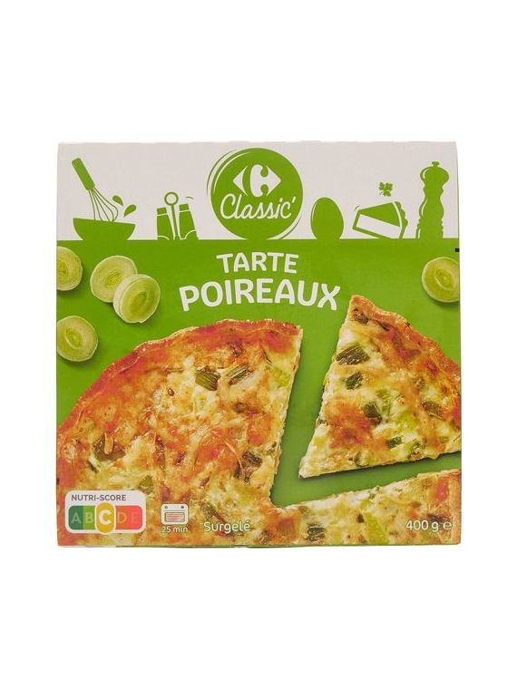 400G TARTE POIREAUX CRF